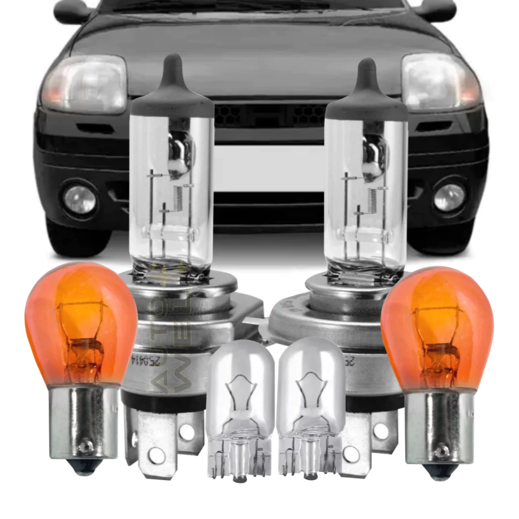 Lâmpadas Farol Renault Clio 1999 2000 2001 2002 2003