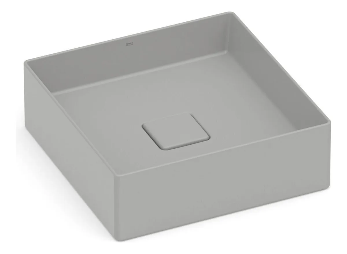 CUBA DE APOIO QUADRADA 35X35CM SIENA GREY MATT
