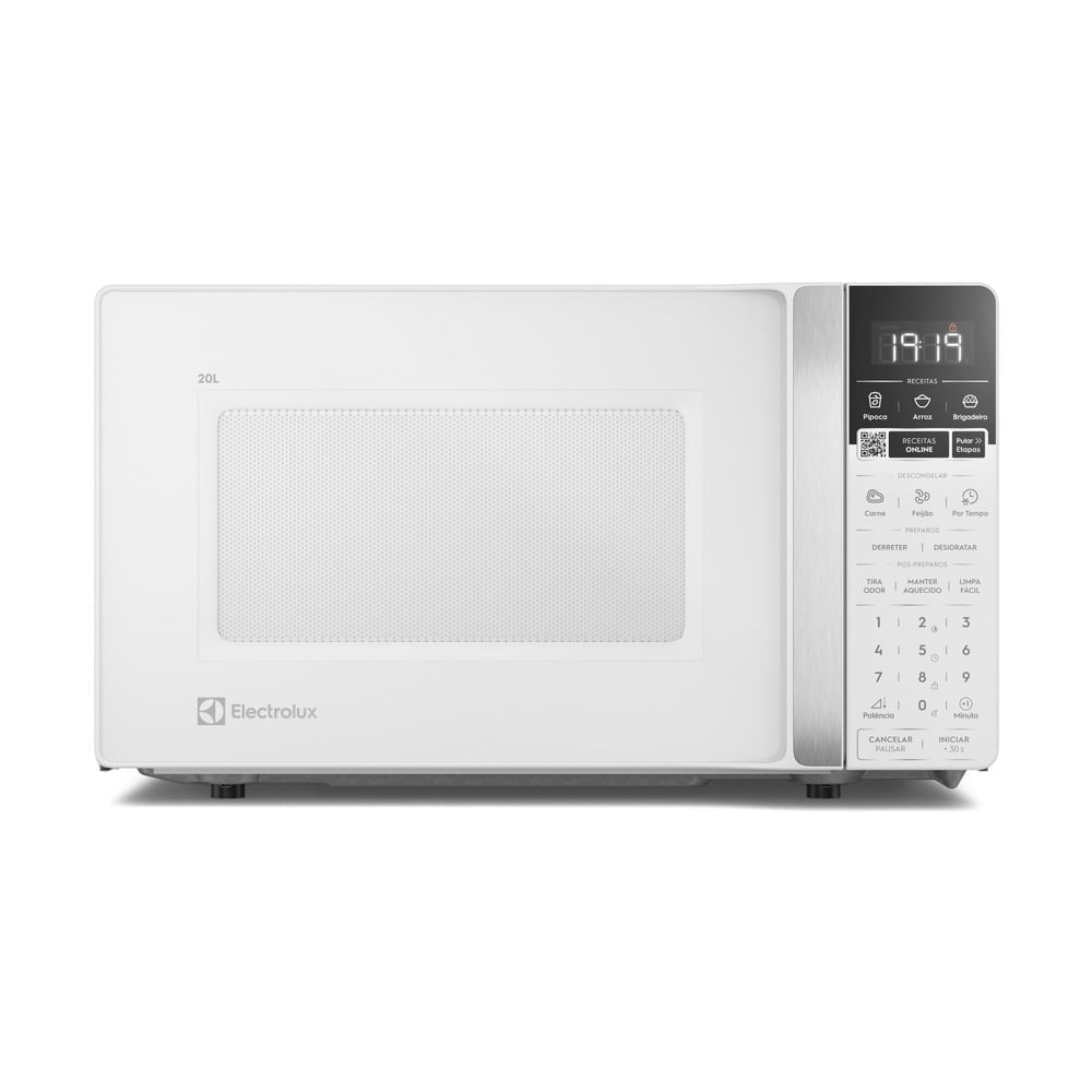 Micro-ondas Electrolux Efficient 20L Branco Função Descongelar e Receitas Pré-Programadas (ME20B) 110