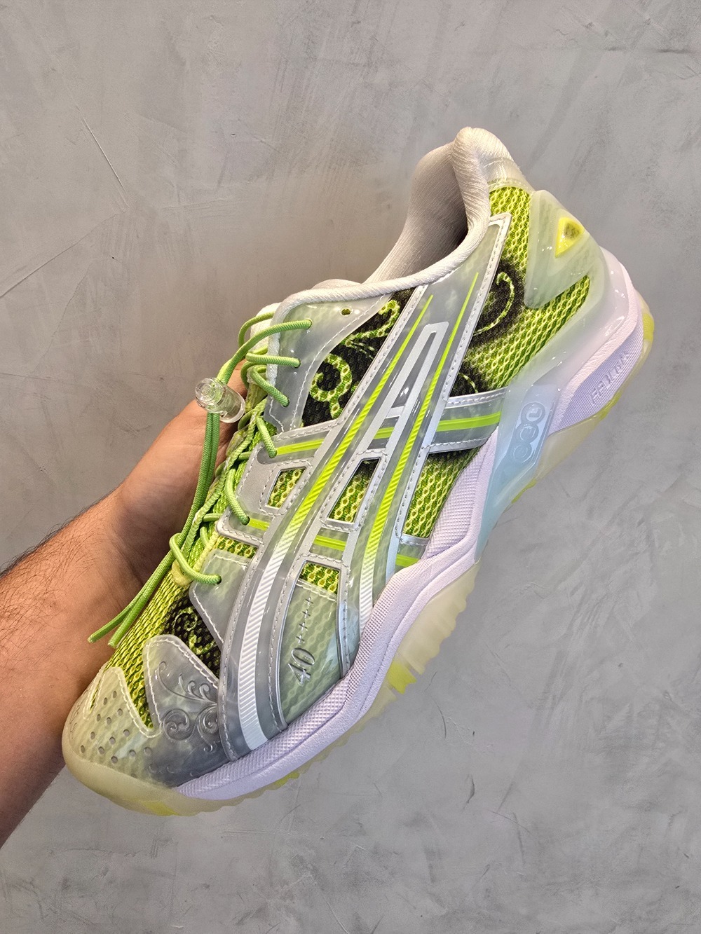 LTTT x Asics Gel-Resolution 5 Parrot Green Pure Silver — 38 / 39 / 40 / 41 / 42, Novo