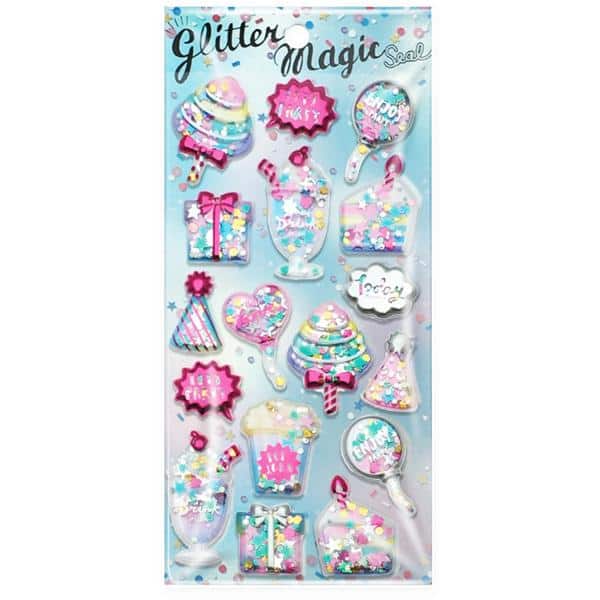 Adesivo Sticker com Glitter, Candy, SL-YL5, Glitter Magic - PT 1 UN