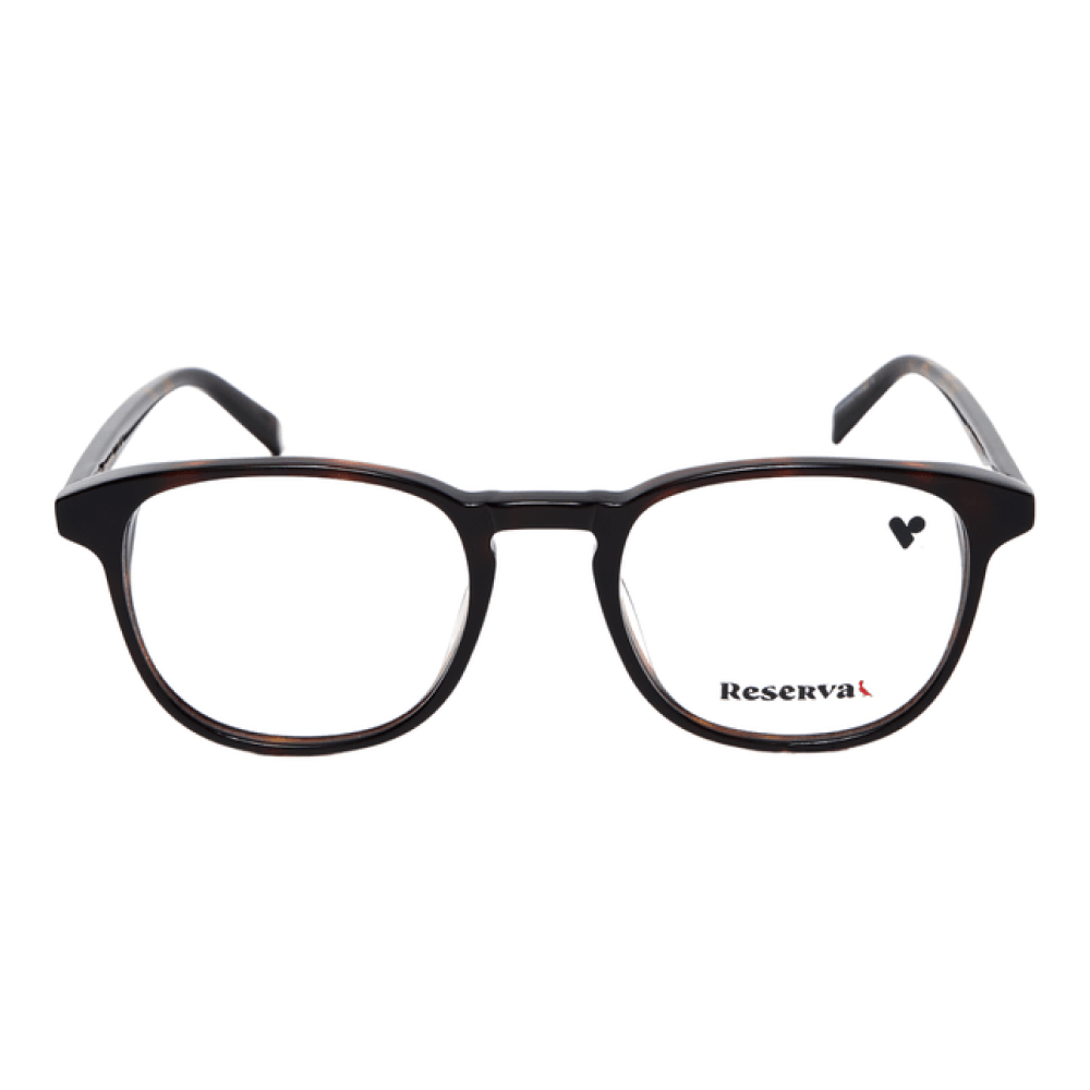 Armação de Óculos de Grau Reserva RSV2603 Masculino Quadrado Acetato Havana