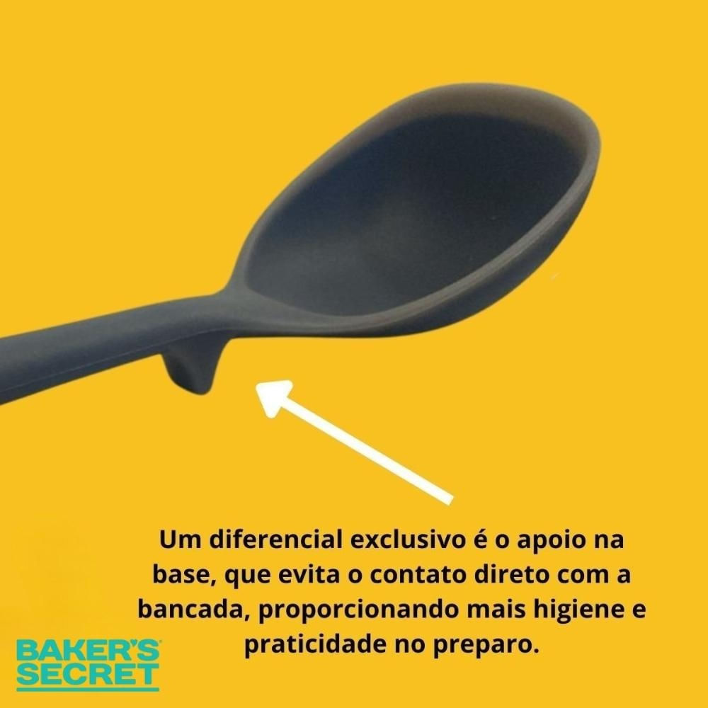 Foto 5 de Concha Caldos Sopas Com Apoio Cozinha Silicone Polibutileno