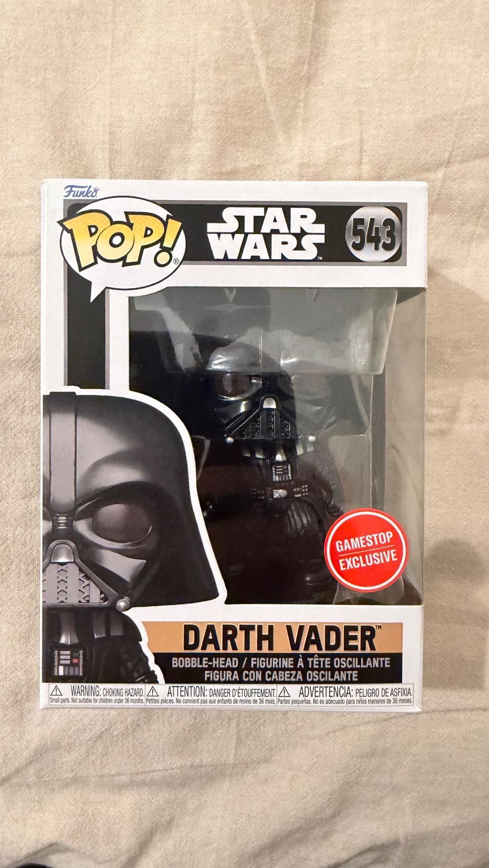 Funko Pop! Star Wars Darth Vader GameStop Exclusive Figure #543 — POP, Novo