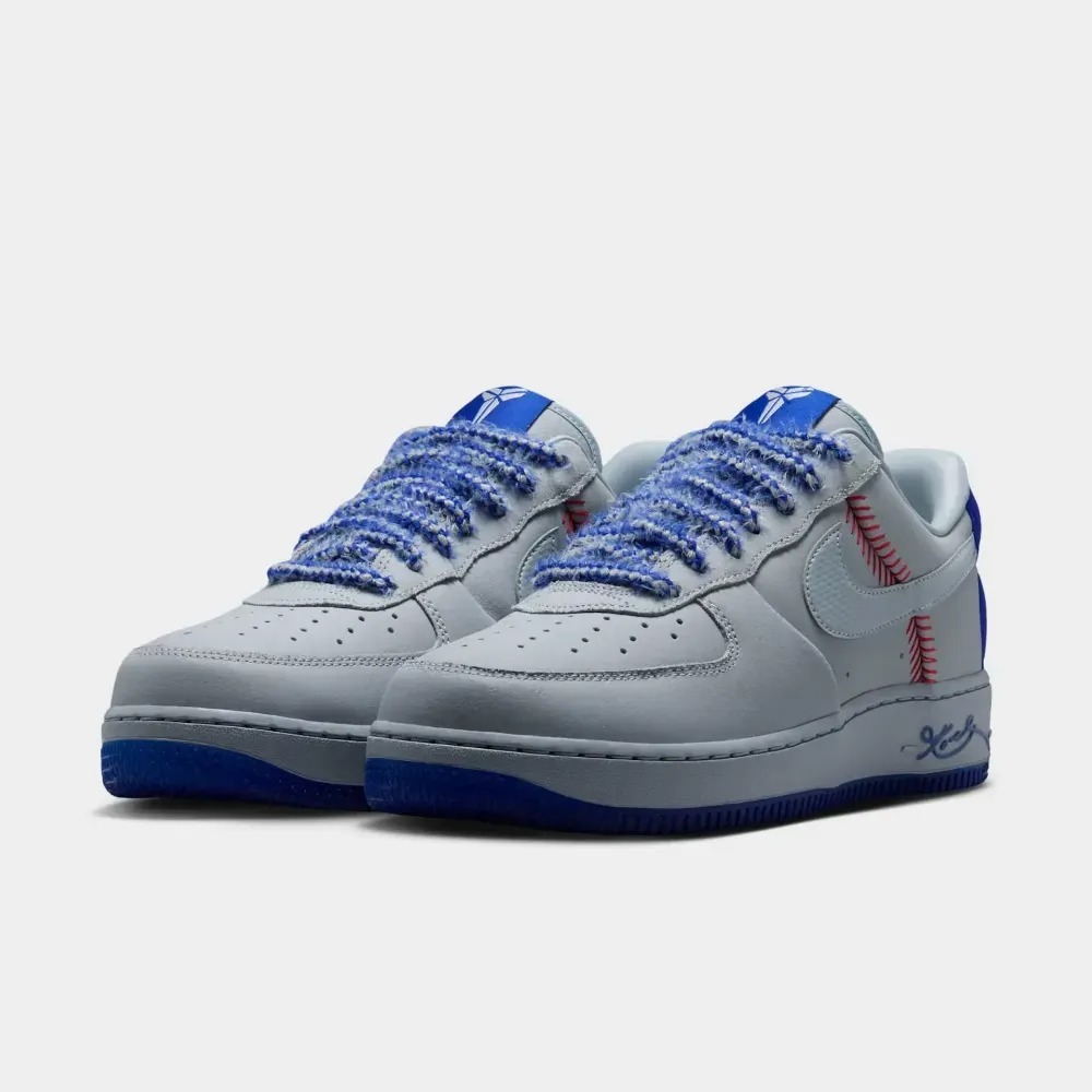 Kobe Bryant x Nike Air Force 1 Low Protro Dodgers Wolf Grey Rush Blue — 38, Novo