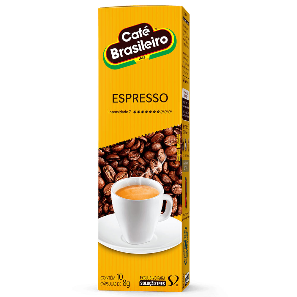 Foto 2 de Cápsula de Café Espresso Brasileiro TRES 3 Corações
