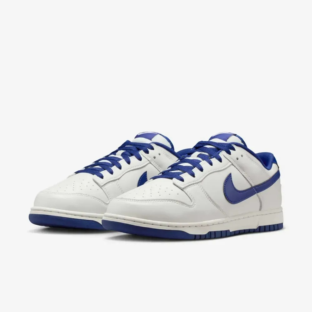 Nike Dunk Low Retro White Deep Royal Blue — 43, Novo