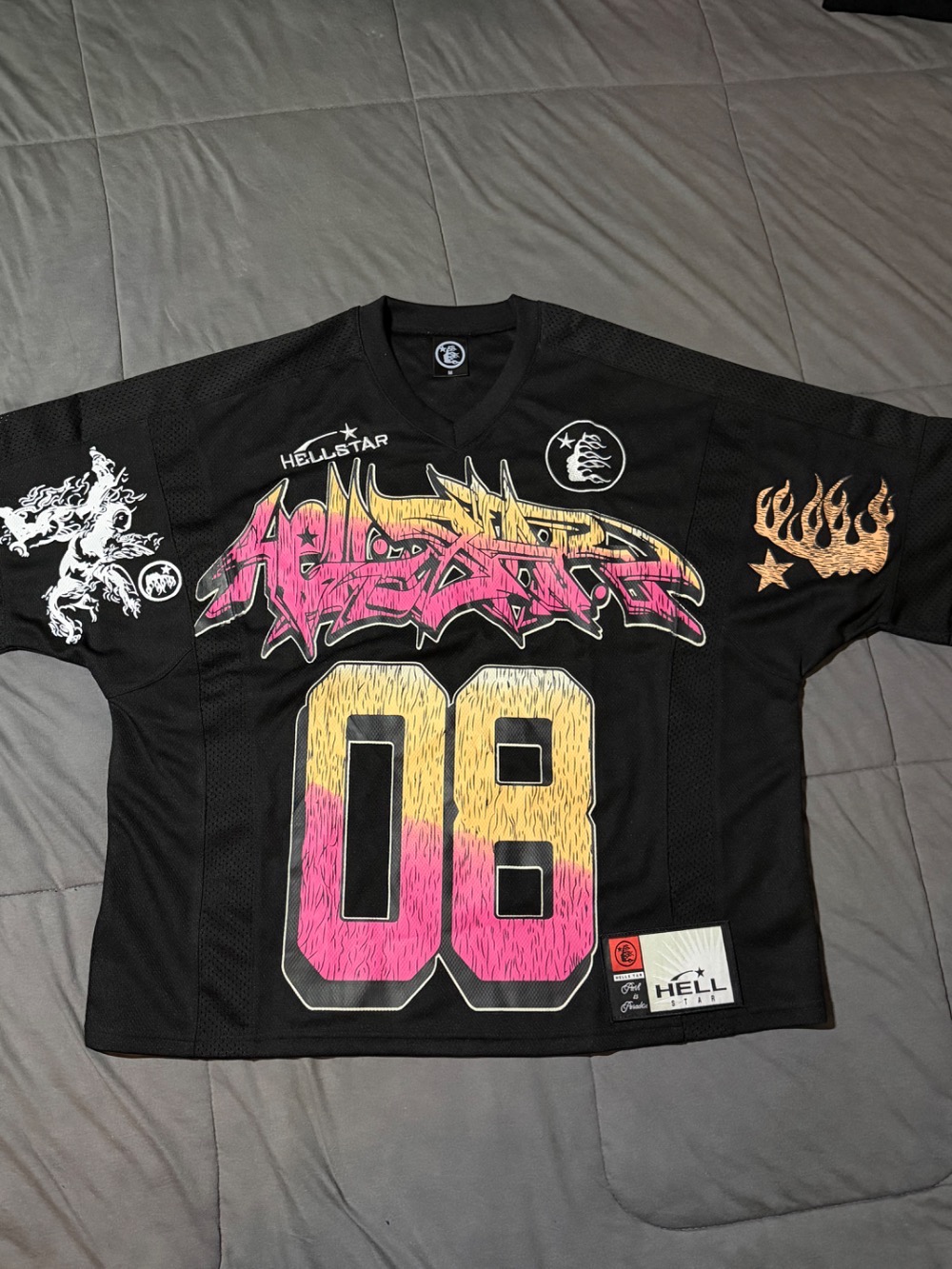 Camiseta Hellstar Path To Paradise Jersey 08 Black — M, Novo