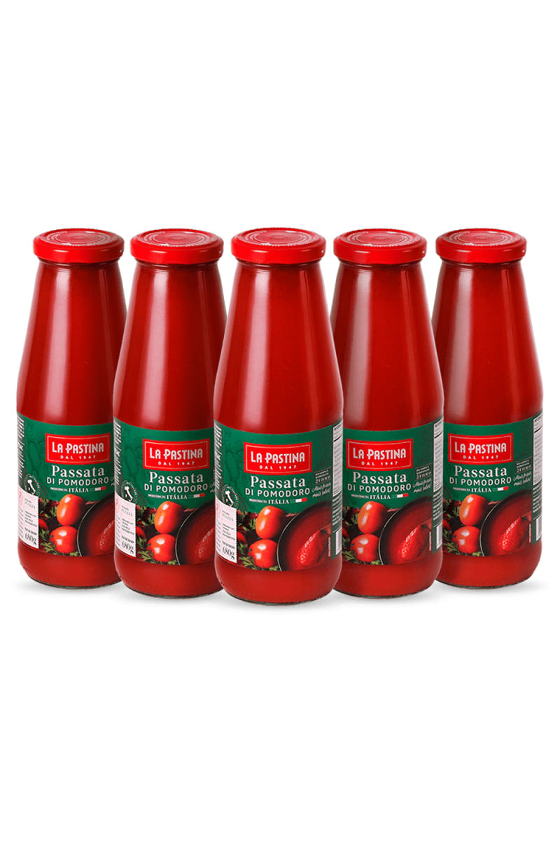 Kit 5 Passata Italiana 680G La Pastina