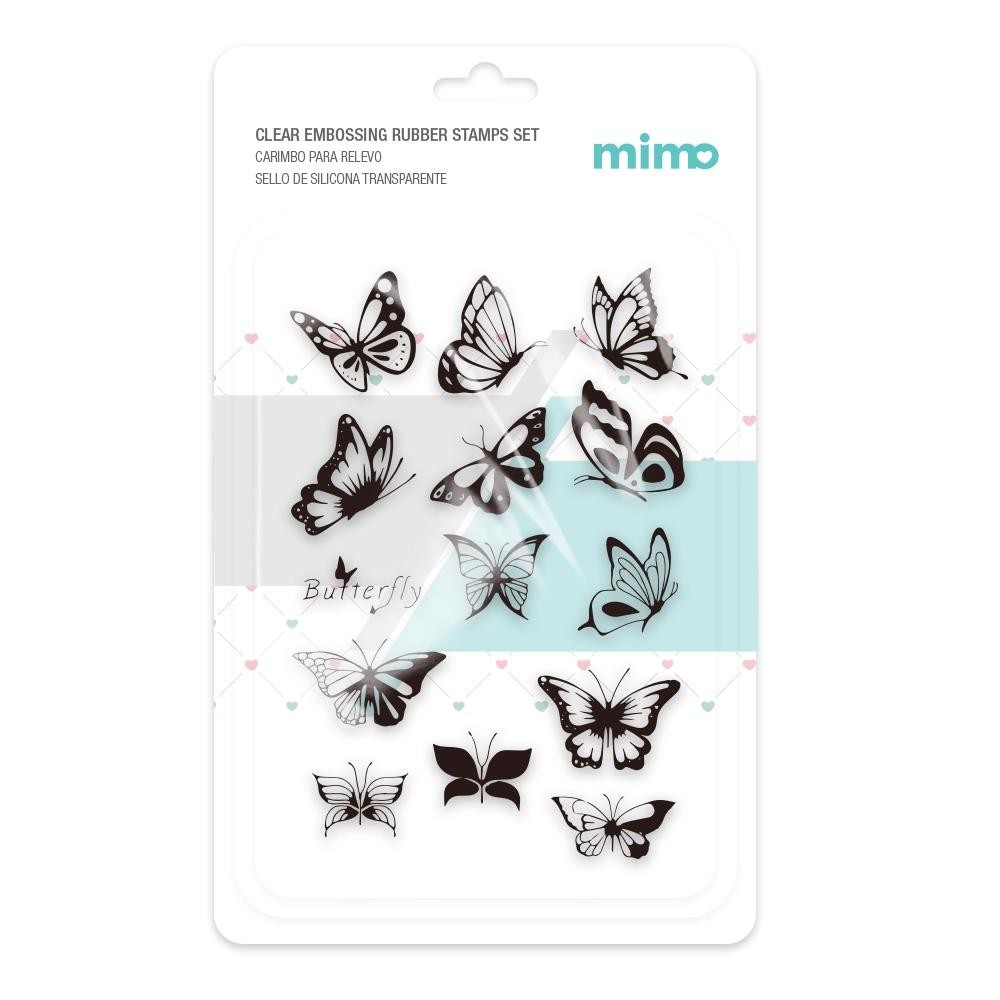 Carimbo para Relevo - Borboletas - Mimo - 11 x 16 cm