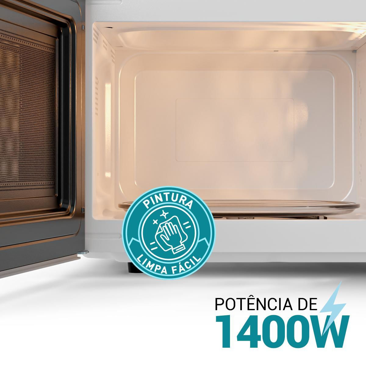 Foto 4 de Micro-ondas 33L Philco PMO38S Limpa Fácil 1400W 220