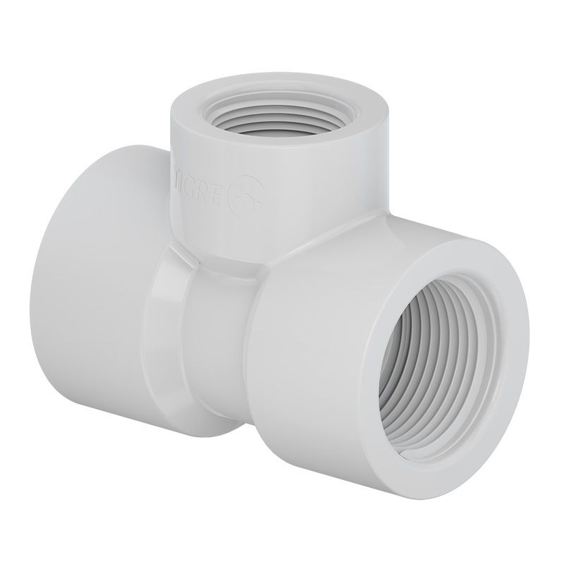 Te Redução PVC 90° Roscável 3/4" X 1/2" Tigre
