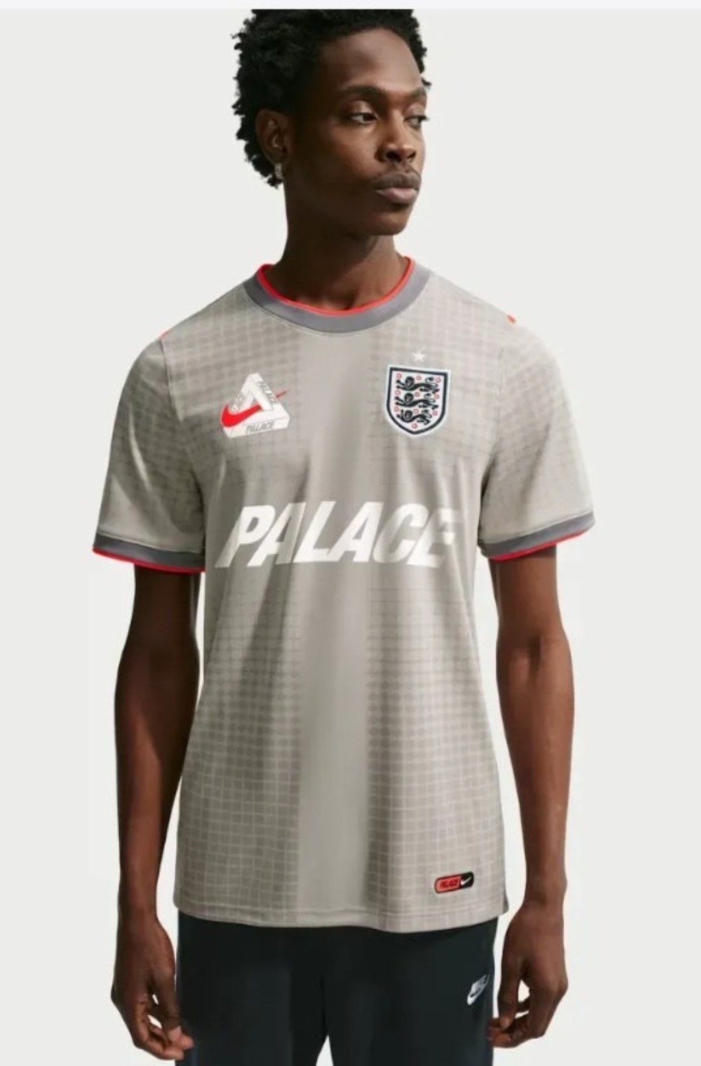England x Palace x Nike Camiseta Dri-Fit Academy Pro Football Pewter Grey — XXG, Novo