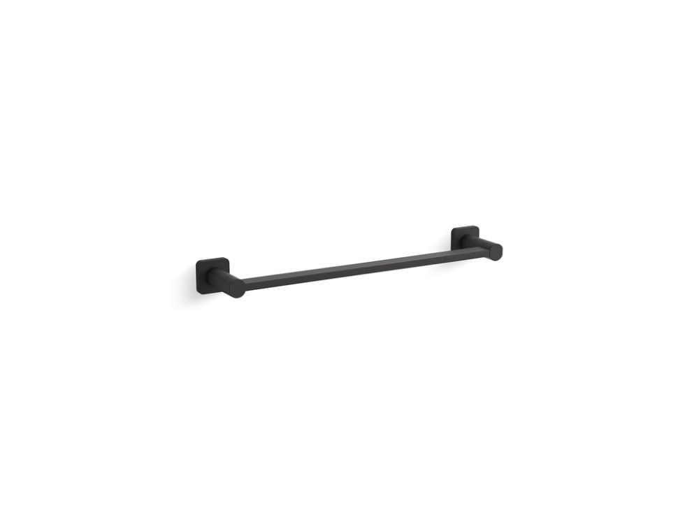 Porta Toalha Barra Parallel 45 Black Kohler