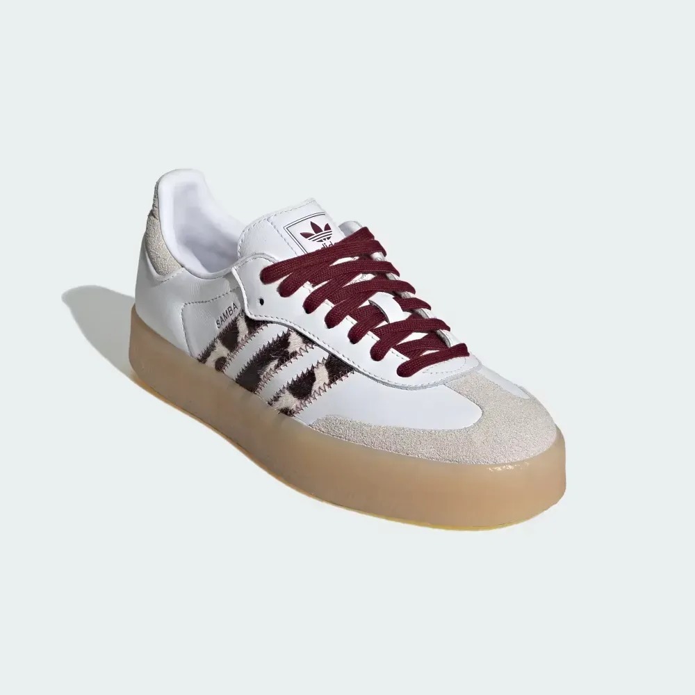 adidas Sambae Cloud White Core Black Maroon — 34 / 35 / 36 / 37 / 38 / 39, Novo