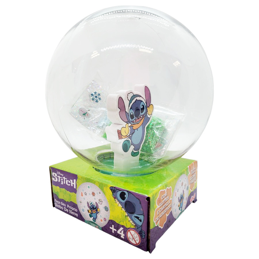 Foto 2 de Globo de Neve Stitch - Faça Você mesmo - 13cm - Rizzo