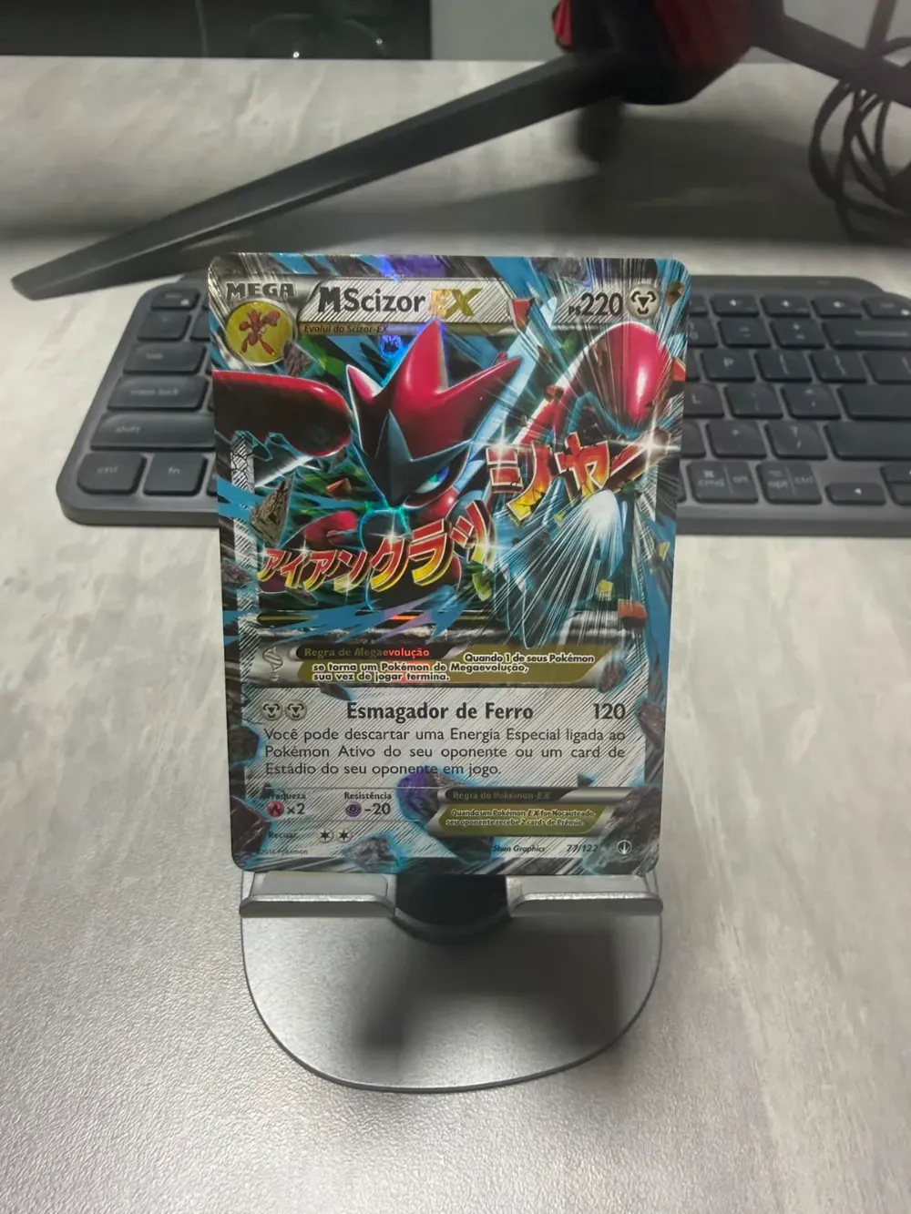 M-Scizor-EX (77/122) Turbo Colisão Pokémon TCG — Moderately Played, Usado