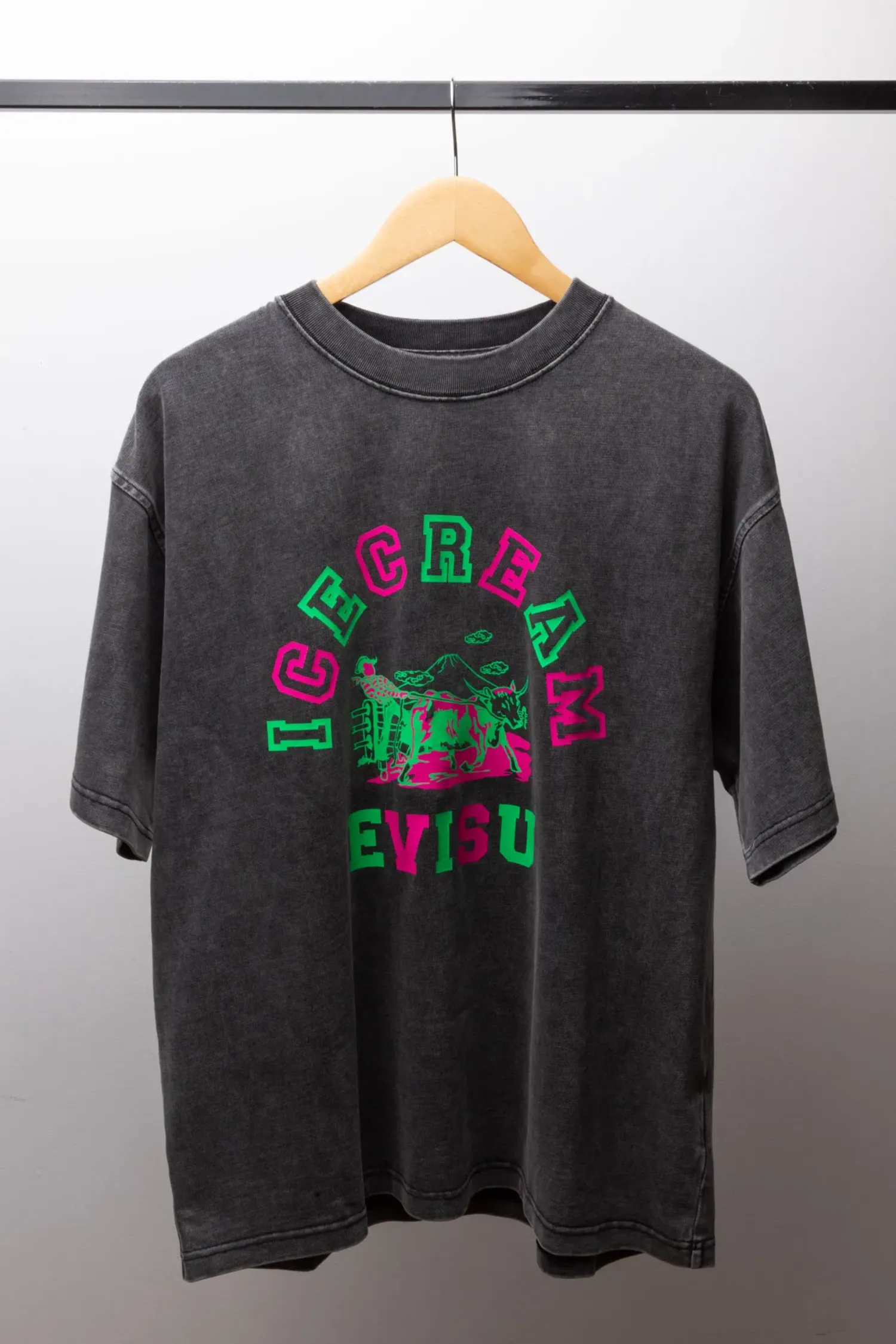 Icecream x Evisu Camiseta Logo Black — M, Novo