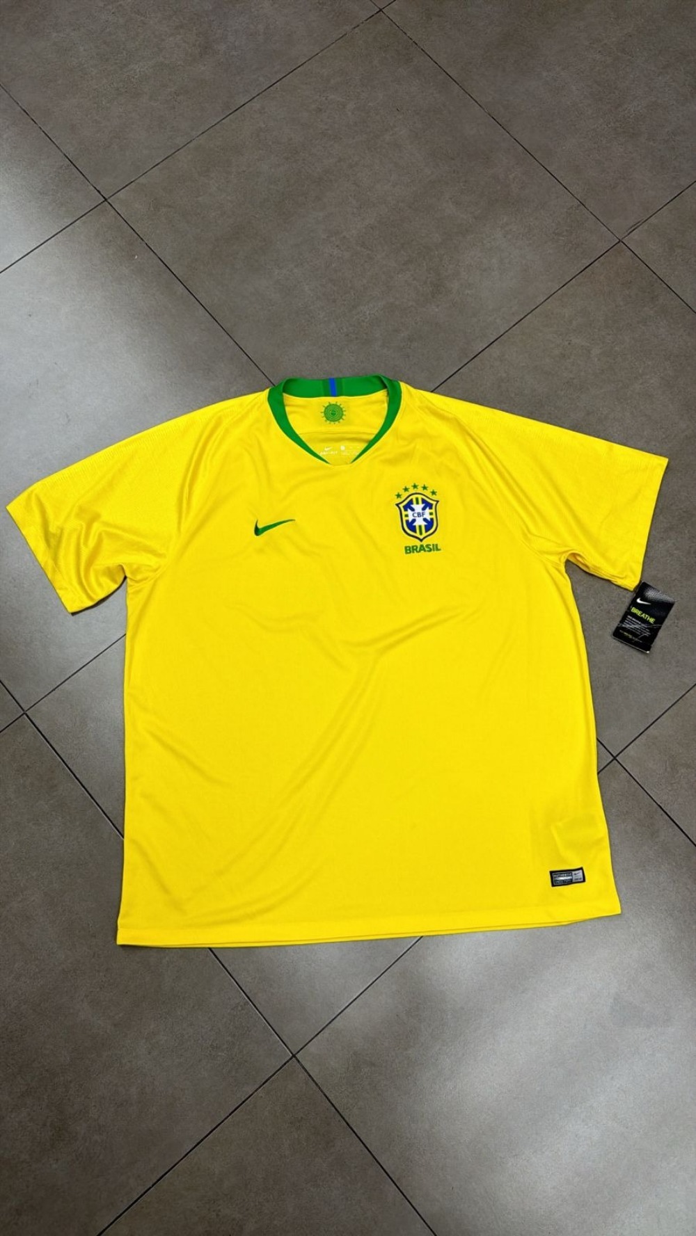 Camisa Nike Brasil I 2018/19 Torcedor Pro Yellow — XXG, Novo