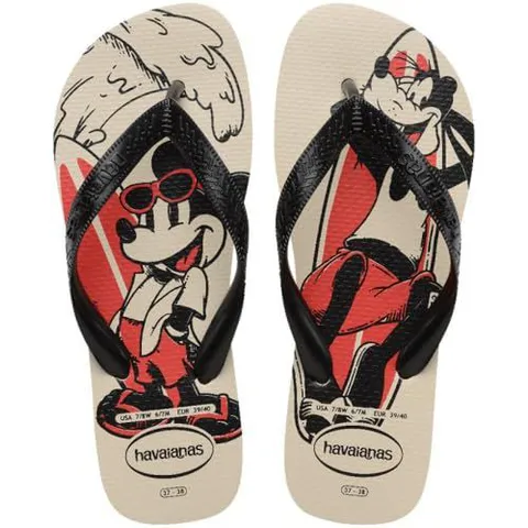 Havaianas Chinelo Top Disney Bege Palha