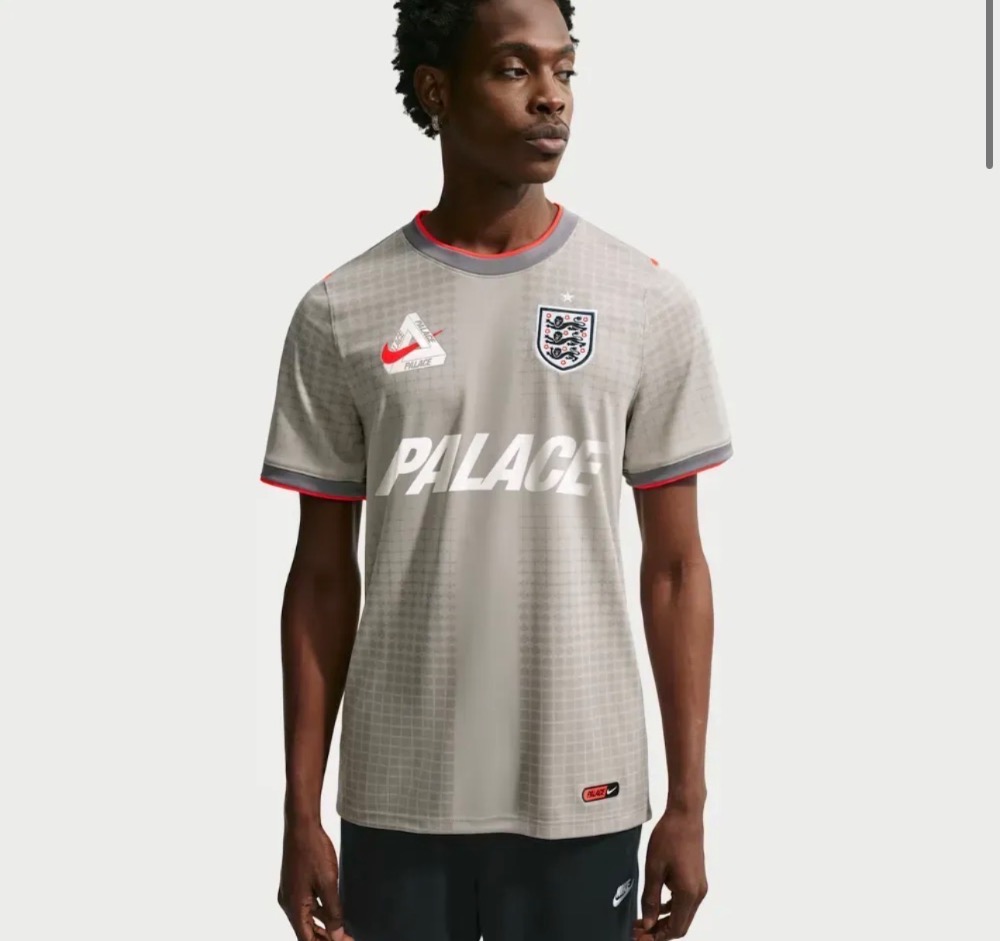 England x Palace x Nike Camiseta Dri-Fit Academy Pro Football Pewter Grey — G, Novo