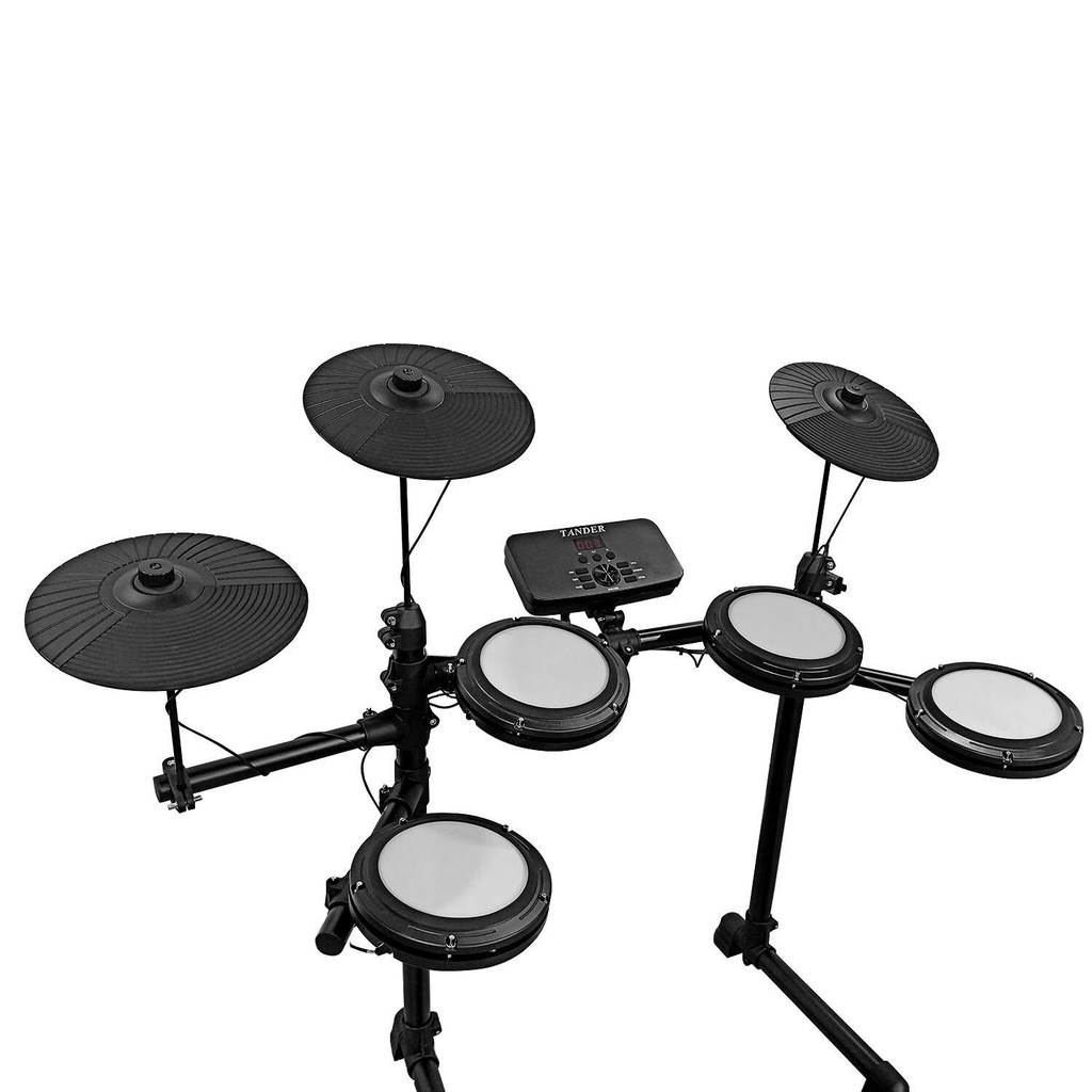 Foto 2 de Bateria Eletrônica com 7 Pads 2 Pedais Par de Baquetas