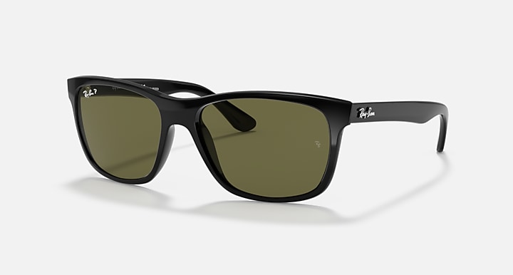 Ray-Ban Óculos De Sol Homem Rb4181 Polarizado - Quadro Preto Lente Verde 57-16