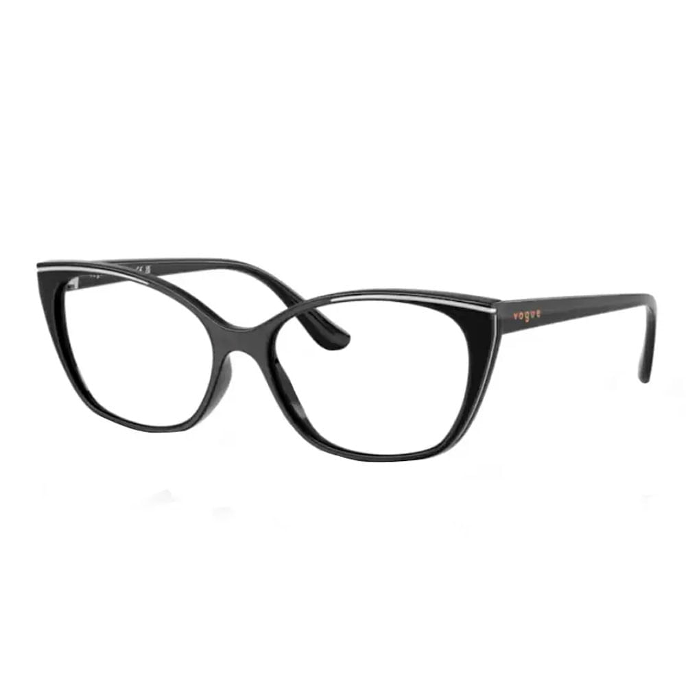 Armação de Óculos de Grau Feminina Vogue Gatinho VO5590L W44 Cor Preto