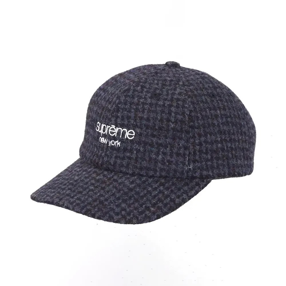 Boné Supreme Harris Tweed 6 Panel Navy — Único, Novo
