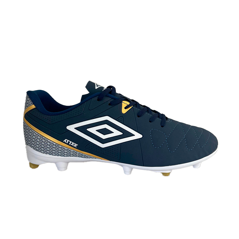 Umbro Chuteira Eternal Campo Navy Gold — 41 / 42 / 43 / 45 / 46, Novo
