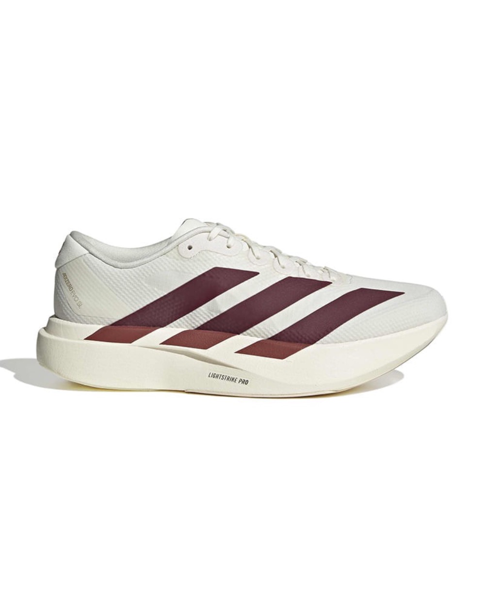 adidas Adizero EVO SL Off White Maroon Mystery Red — 37, Novo