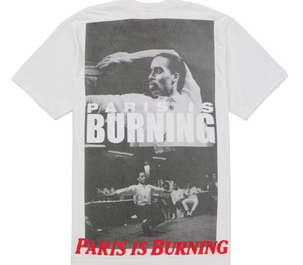 Camiseta Supreme Paris Is Burning White SS26-W18 — M, Novo