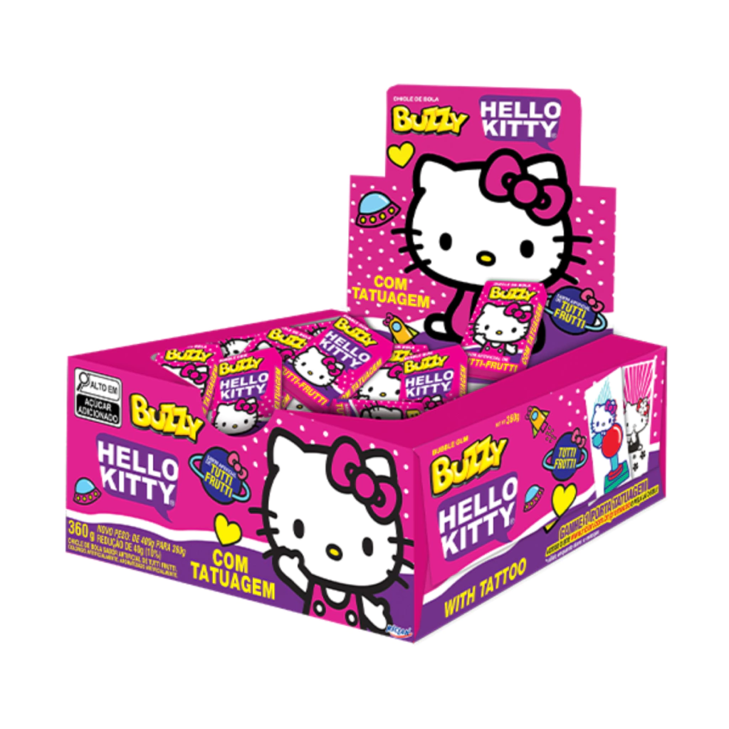 Chiclete Hello Kitty Tutti Frutti - Buzzy