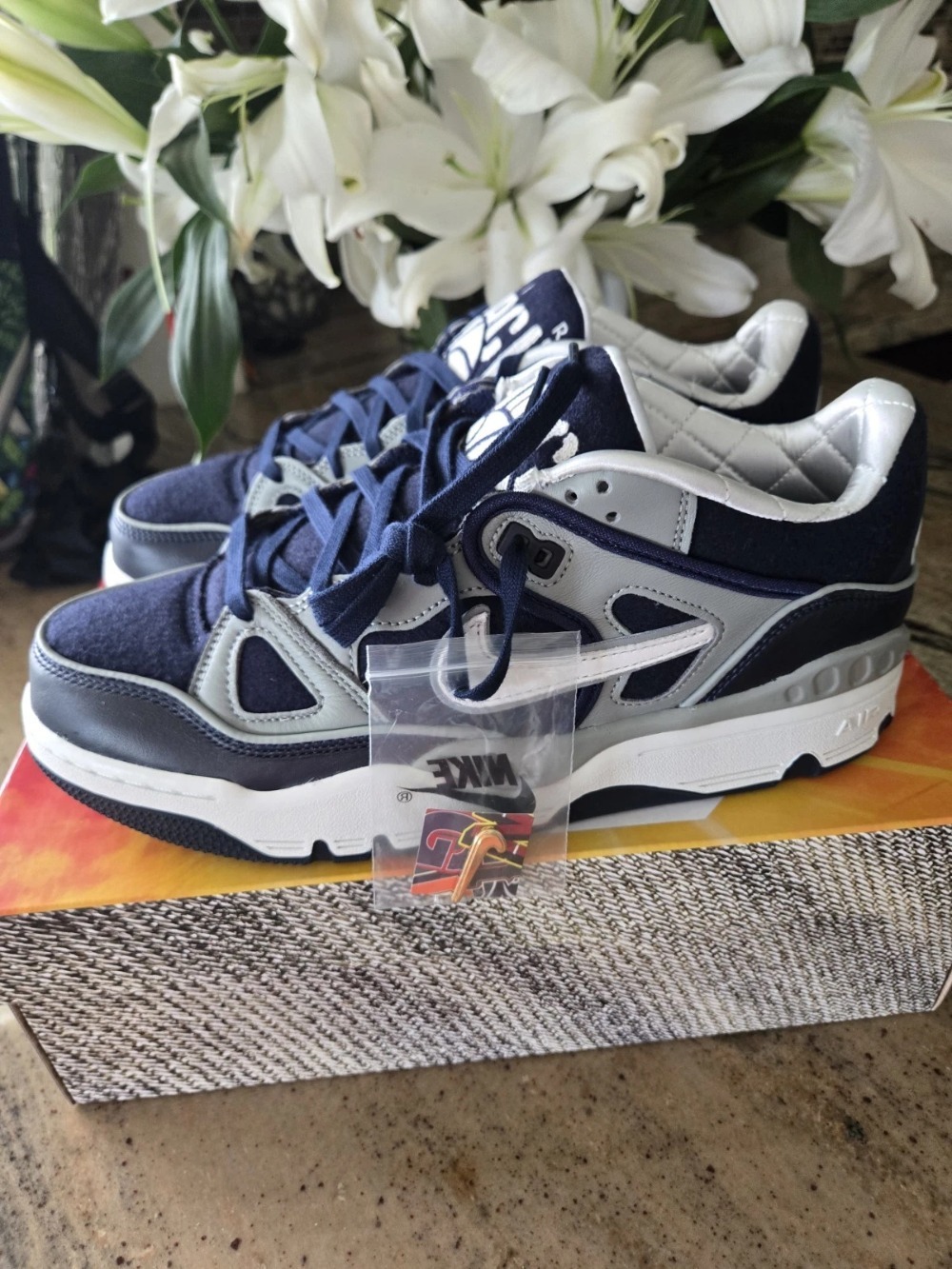 Nigo x Nike Air Force 3 Low Midnight Navy Shadow Grey — 37 / 37.5 / 38 / 39 / 39.5 / 40 / 40.5 / 41 / 42 / 42.5 / 43 / 43.5 / 44, Novo