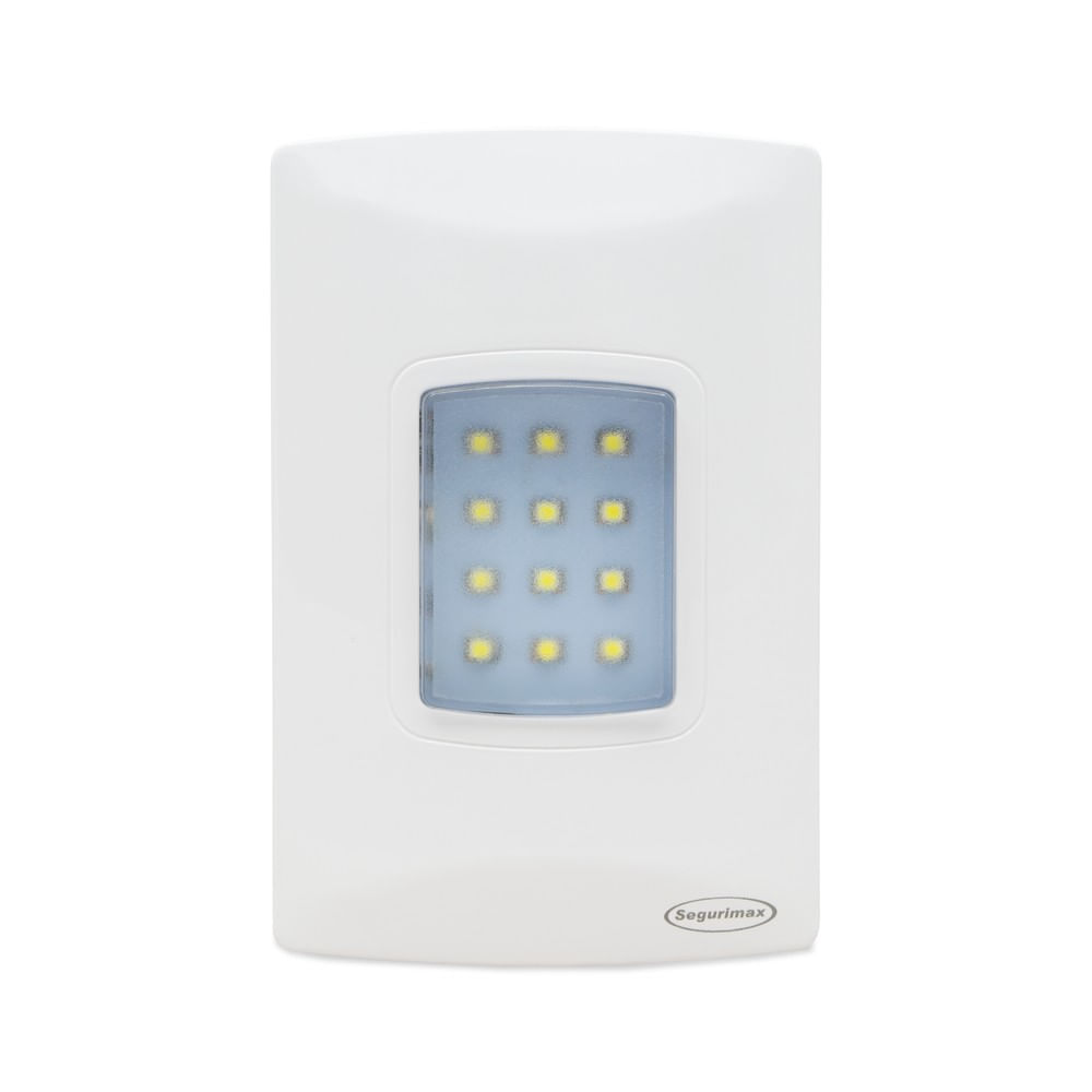 Luminária de Emergência com 12 Leds Bivolt Branco Segurimax