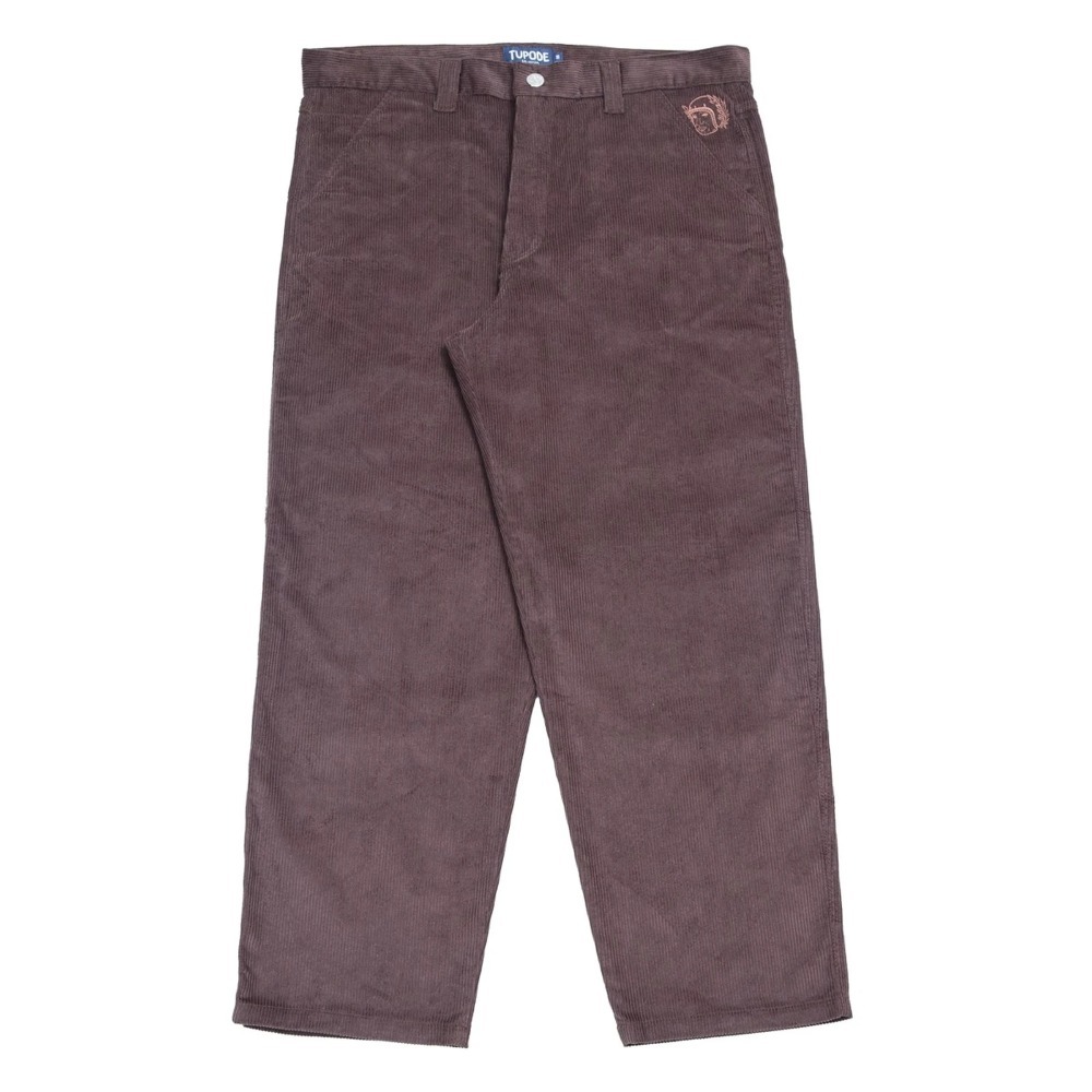 Calça TUPODE Og Baggy 889 Veludo Marrom — P / M / G / XG, Novo