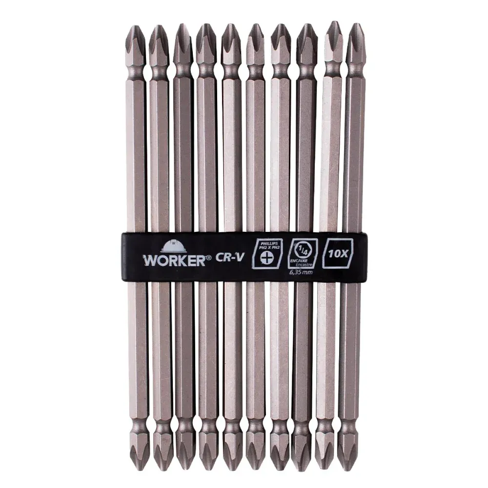 Bits para Parafusadeira Phillips PH2 6" - 152,4mm Worker