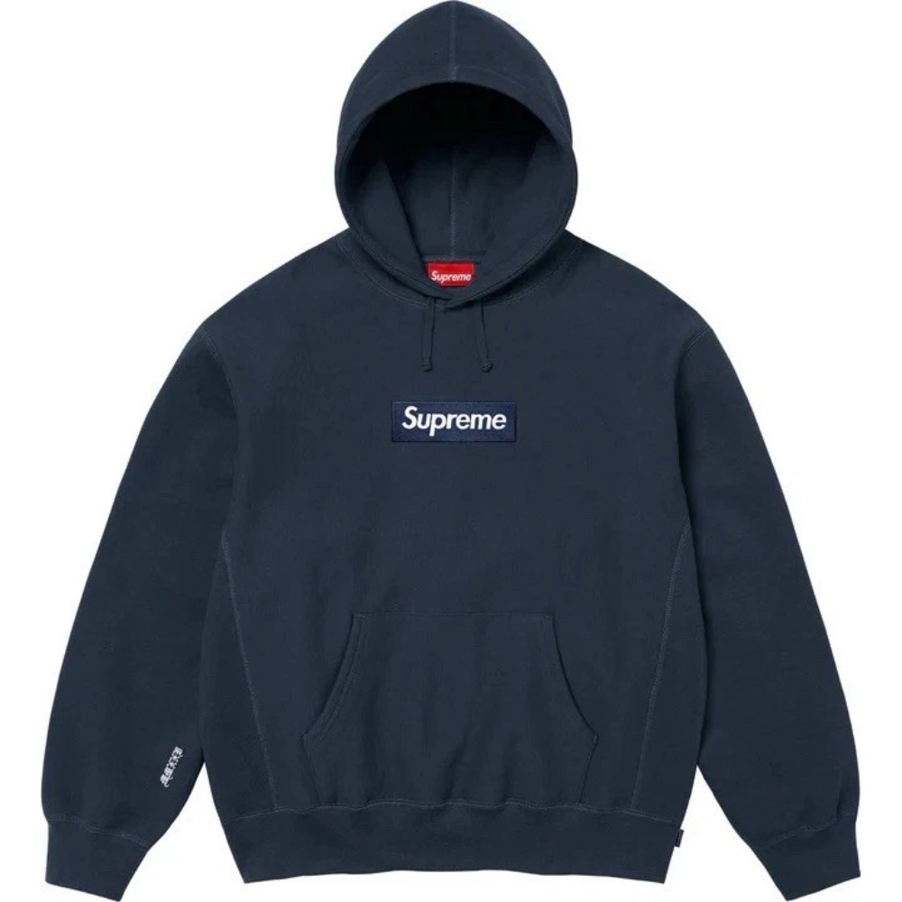 Moletom Supreme Box Logo Navy FW25-W15 — G, Novo