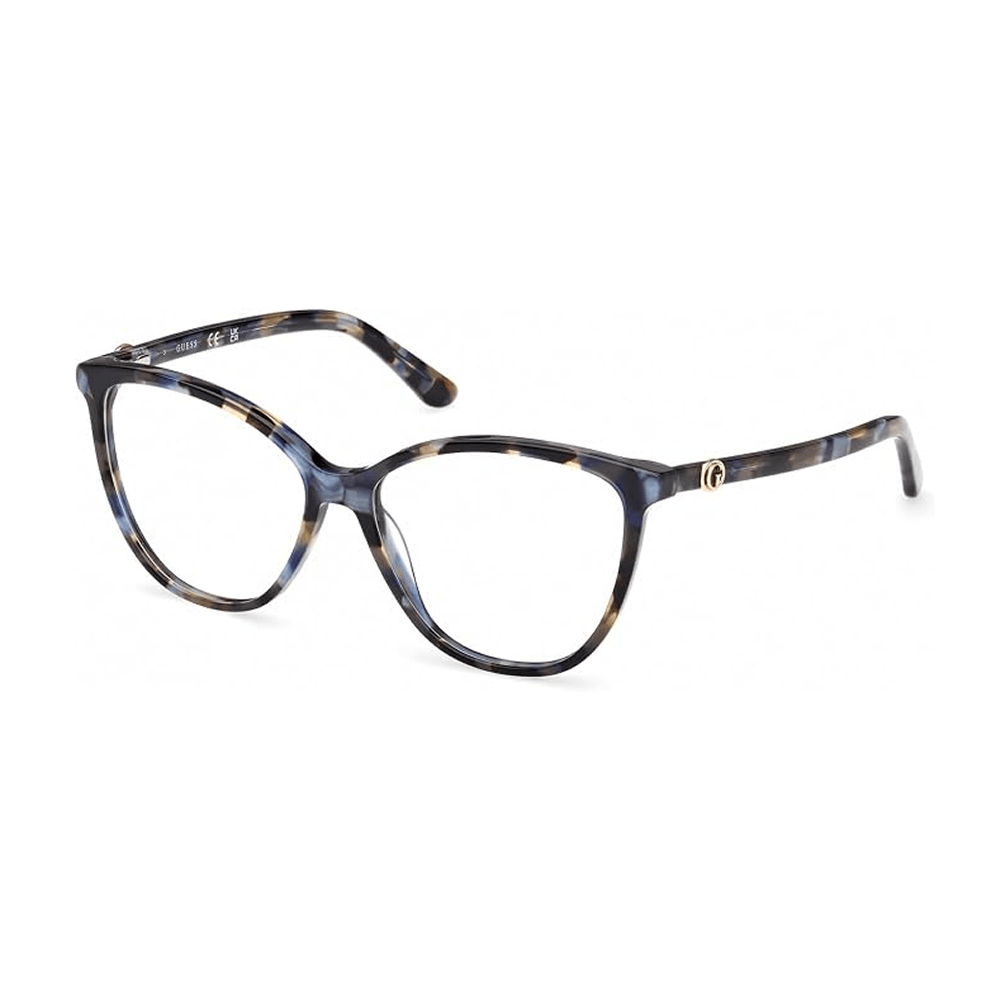 Foto 2 de Armação para Óculos de Grau Feminina Guess GU50311 Azul e Tartaruga