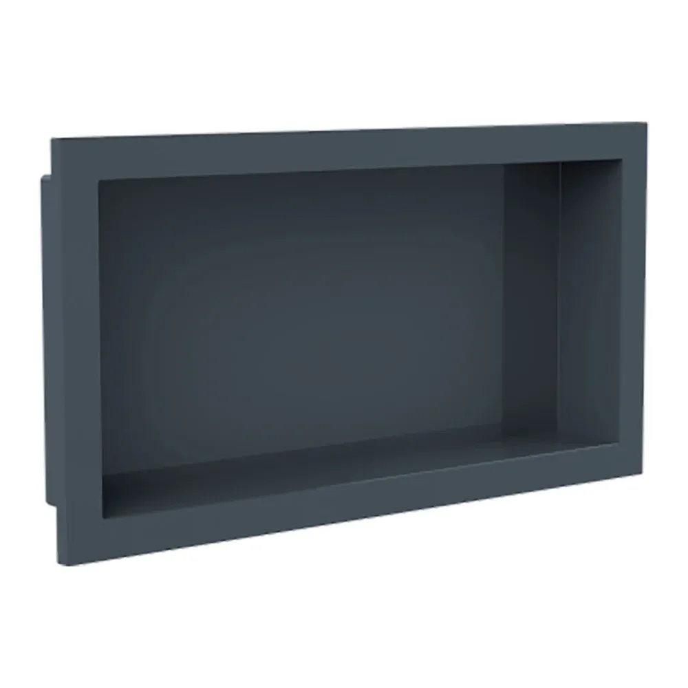 Nicho de Banheiro para Embutir Cinza Chumbo 30x60cm Arquitech