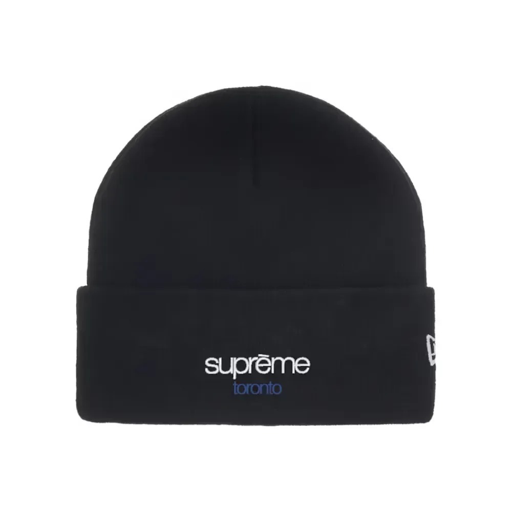 Touca Supreme New Era Classic Logo Shop Navy FW25-W16 — Único, Novo