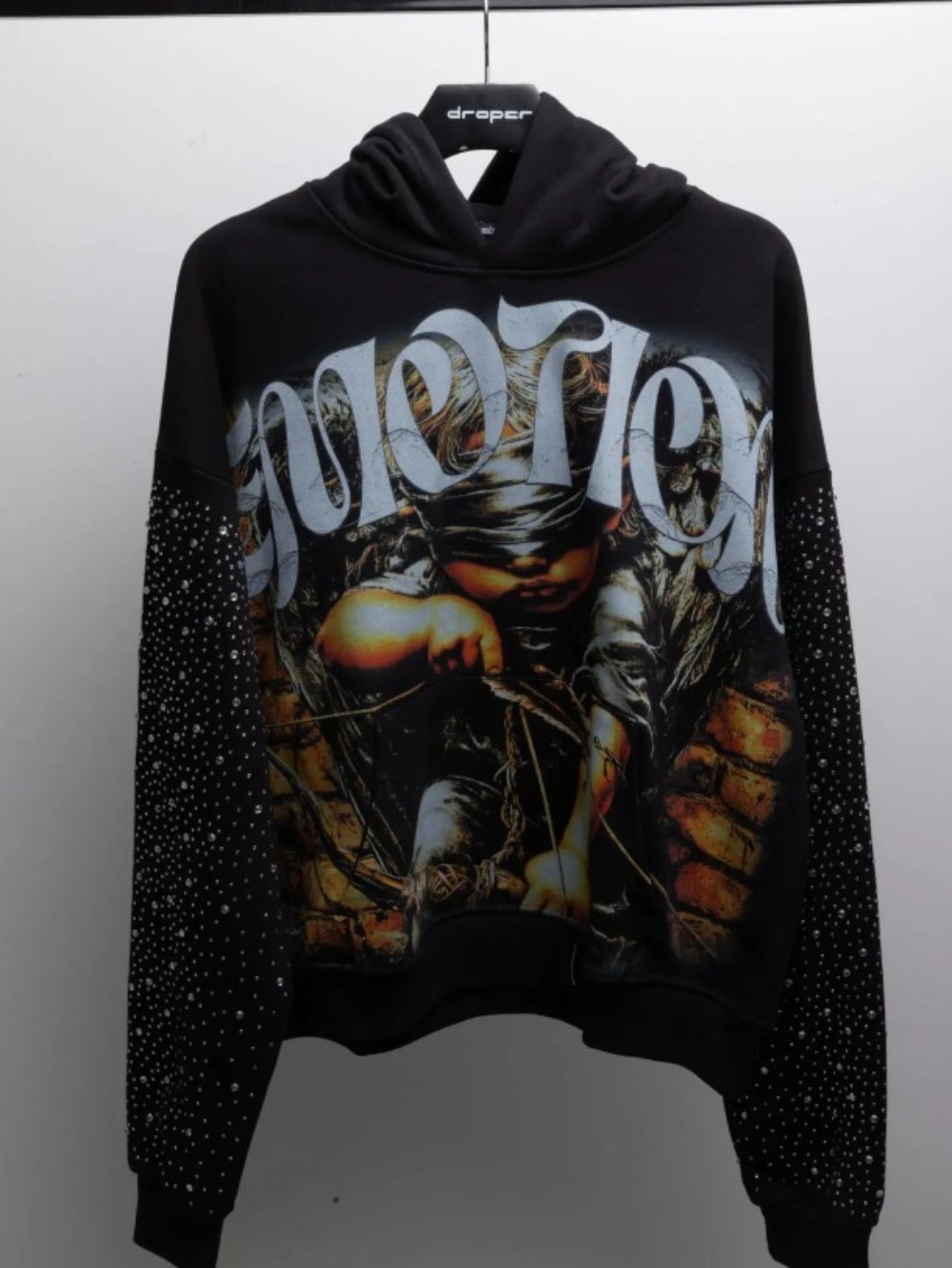 Moletom Mixed Emotions Archer Rhinestone Black — G, Novo
