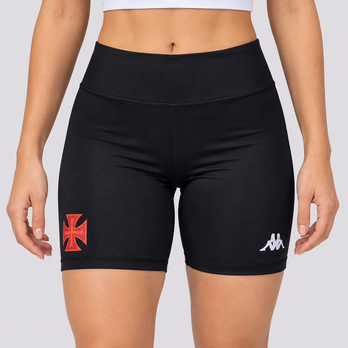 Bermuda Kappa Vasco Supp Aimee Feminino Preto