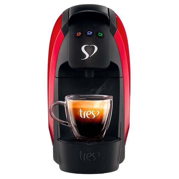 Cafeteira Luna para Espresso e Multibebidas, 127v, Vermelha, 20911389, 3 Corações - CX 1 UN