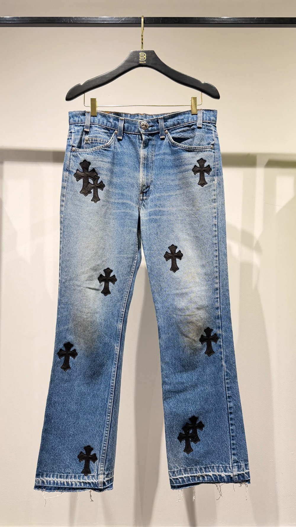 Levi's x Chrome Hearts Calça 517 Cross Patch Jeans — 42, Usado