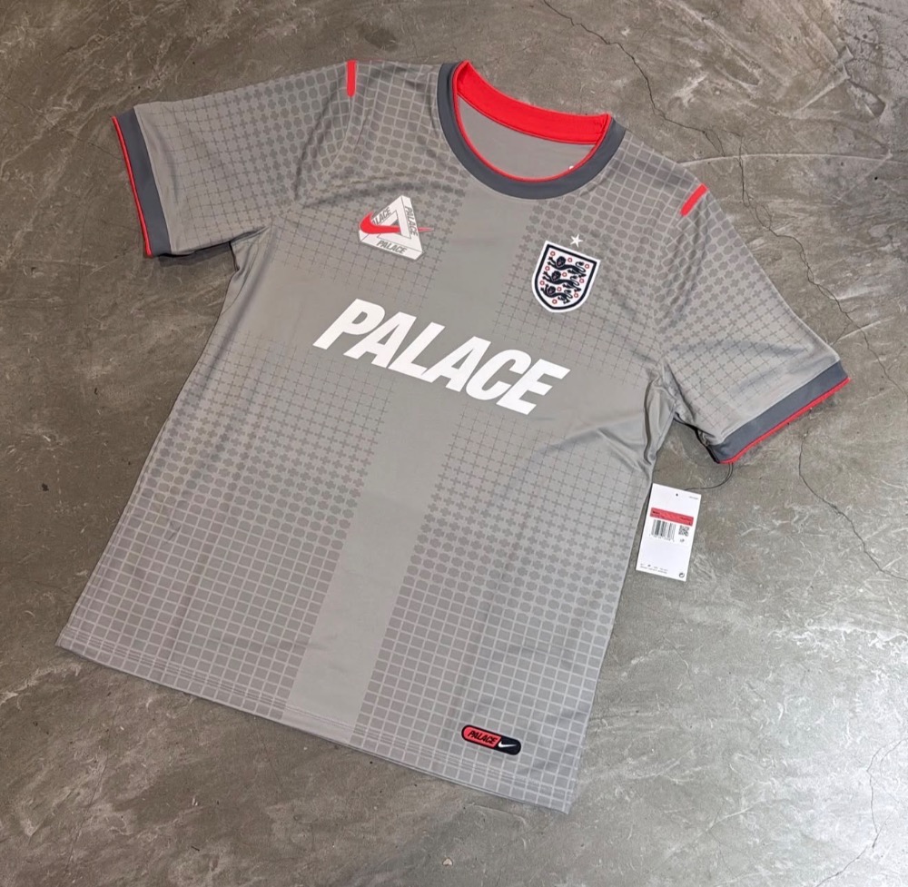 England x Palace x Nike Camiseta Dri-Fit Academy Pro Football Pewter Grey — G, Novo