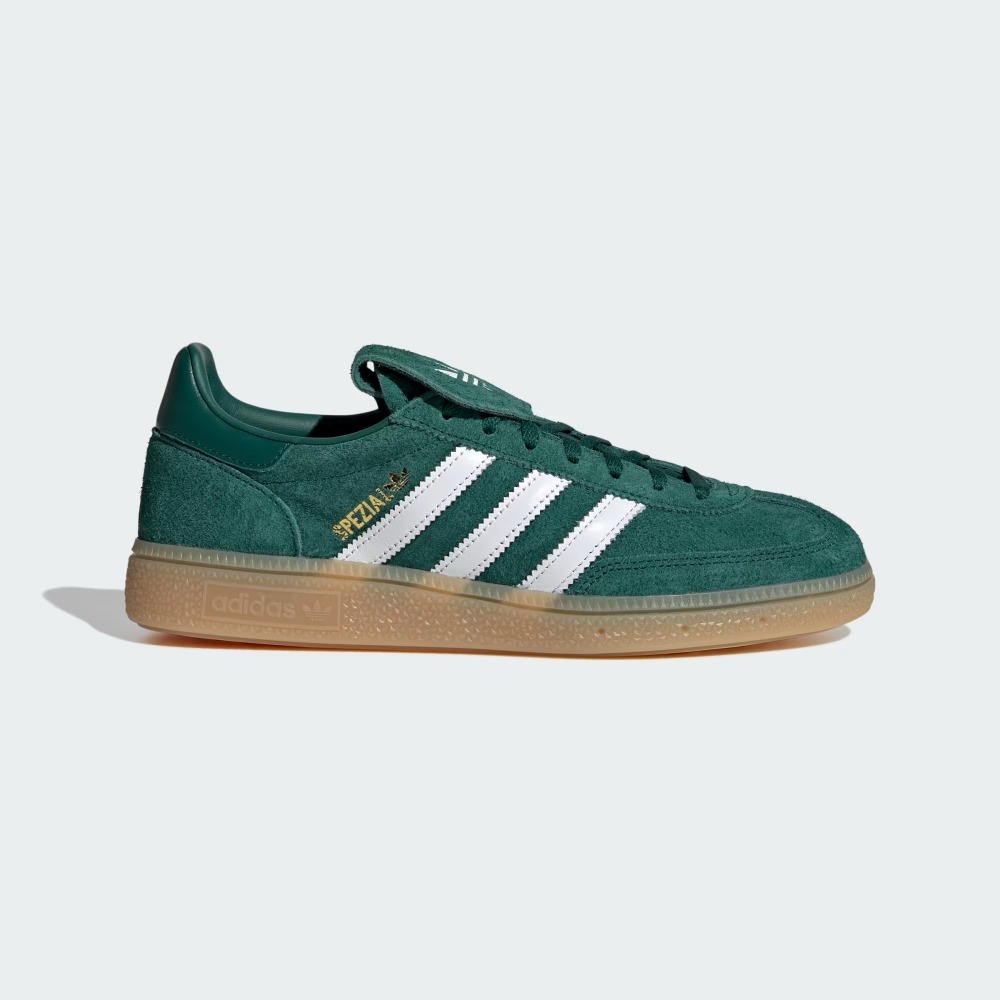 adidas Handball Spezial Collegiate Green Cloud White Gold Metallic — 35, Novo