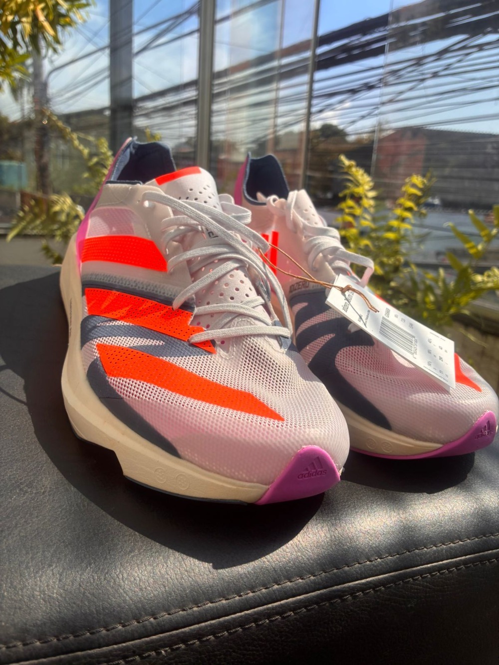 adidas Adizero Takumi Sen 8 Dash Grey Solar Orange Pulse Lilac — 43, Novo