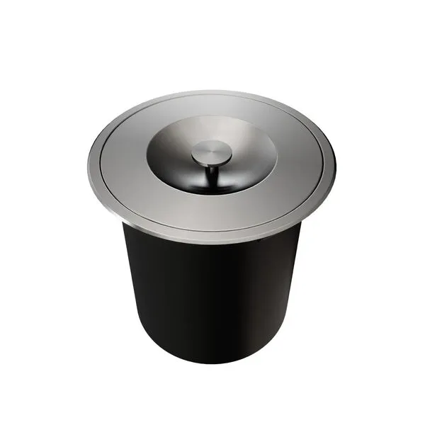 LIXEIRA DE EMBUTIR REDONDA D255 - 6L DOCOL