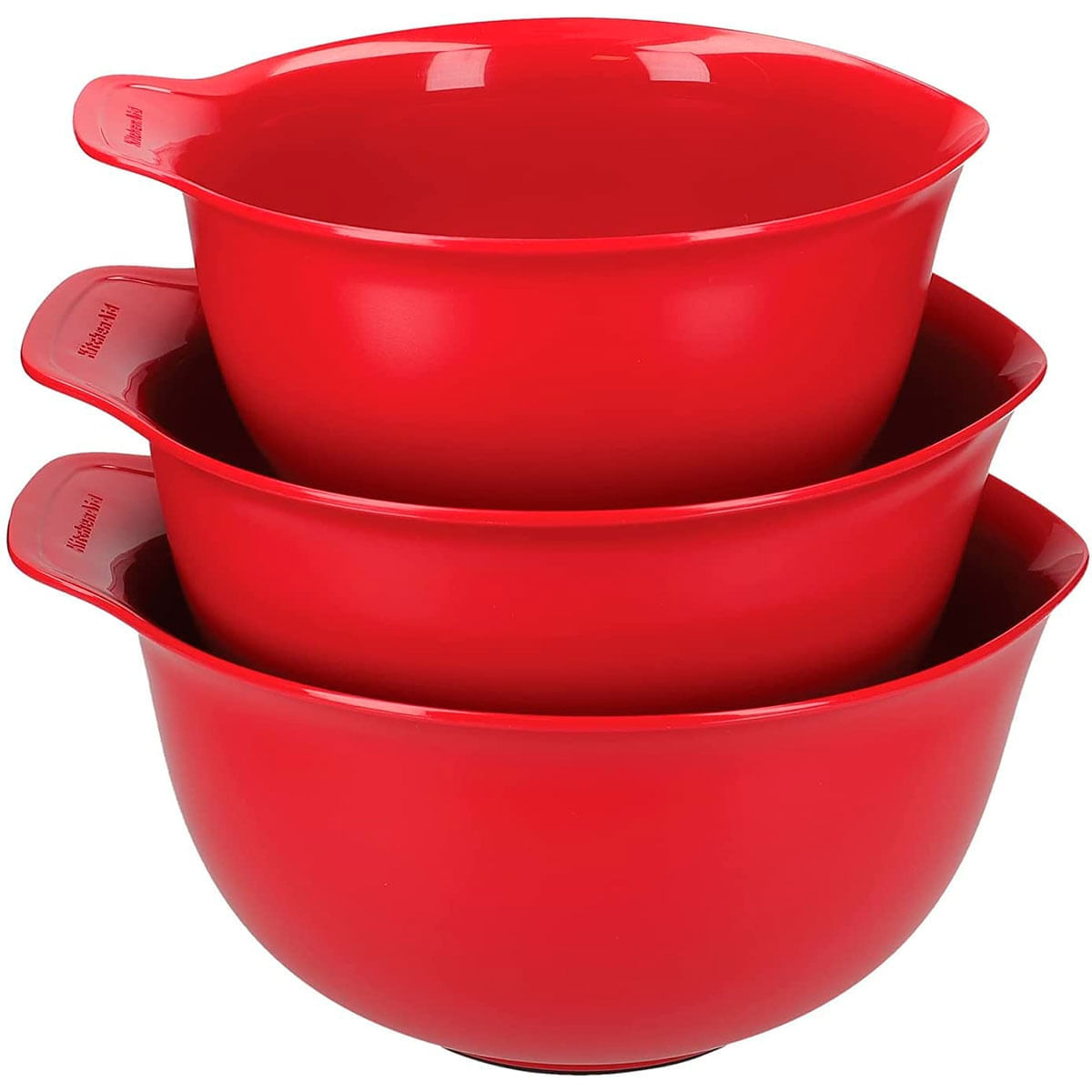 Tigelas 3 Peças Vermelho Empire Kitchenaid